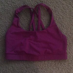 Purple lululemon sports bra
